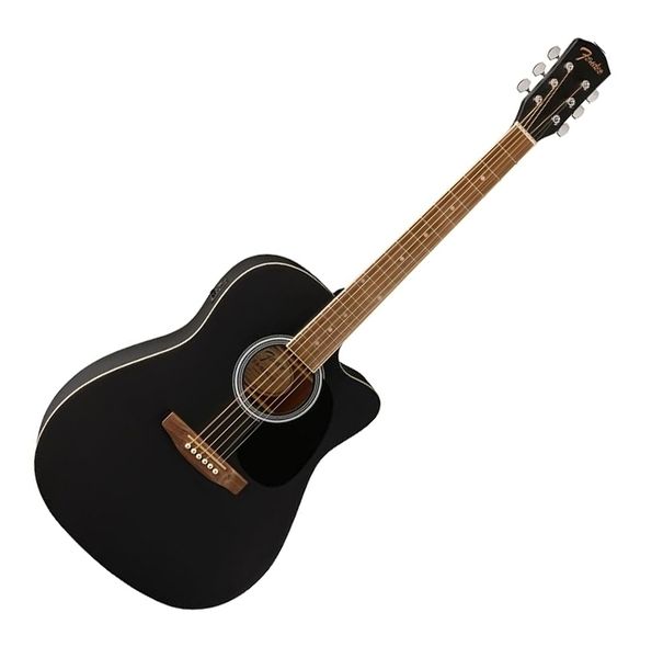 Fender FA-25CE Dreadnought Acoustic Guitar - Walnut Fingerboard - Black
