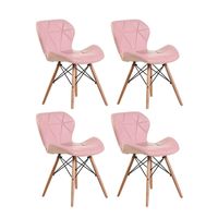 4 Piece Of Multifunctional Scandinavian Butterfly Design Ergonomic Chair Set