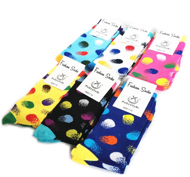 PagerYani Funky Happy Socks For Men &amp; Women - 12 Pairs