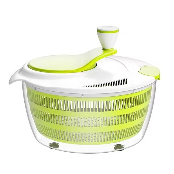 Bowl Rotary Handle Salad Vegetable Fruits Washer Spinner