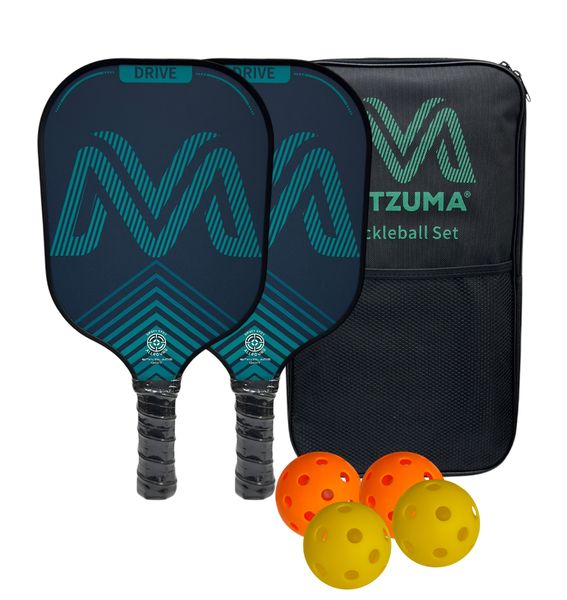Mitzuma Drive Pickleball Rackets Set Outer Glass Fiber