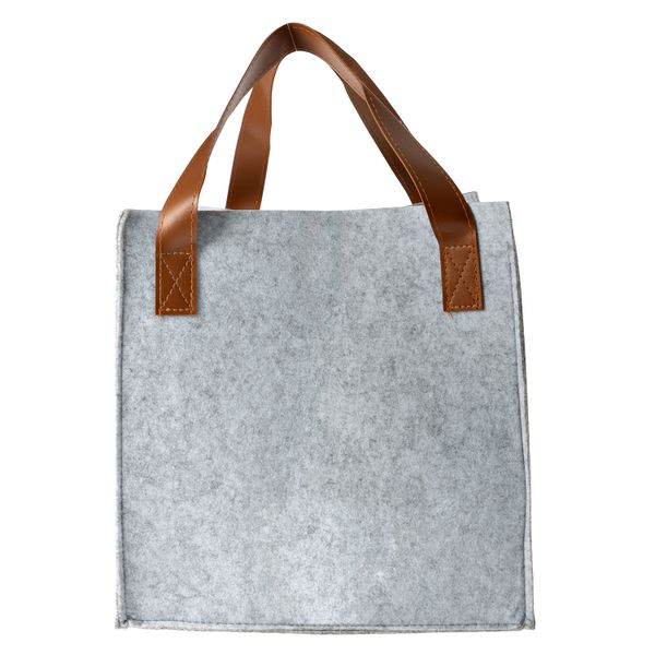 George &amp; Mason Knox Felt Storage Square Tan Handles