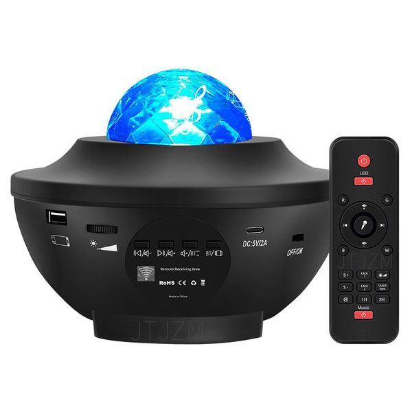Starry Sky Projector Night Light - Bluetooth Music &amp; USB Powered