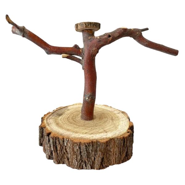 Pet Natural Wooded Resting Perch for Bird Cages (20cm)