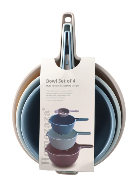 Multi-Function Bowl Set of 4 With Handles