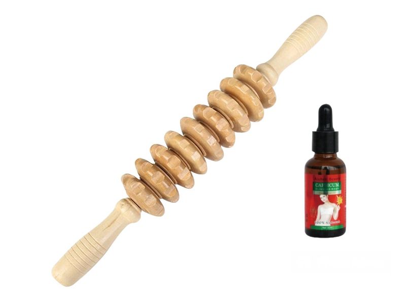 Anti-Cellulite Massage Roller &amp; Slimming Oil