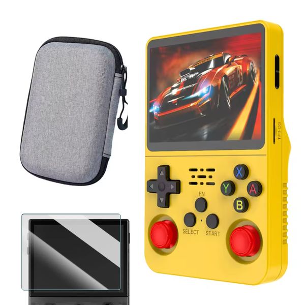 R36S Retro Handheld Gaming Console with Carry Case and Screen Protector