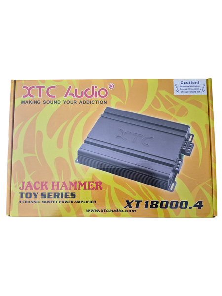 XTC (150RMS x 4 ) Jackhammer (18000W) 4 Channel Amp - Toy Series