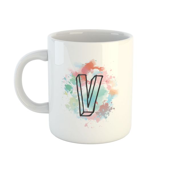 Alphabet Mug - V