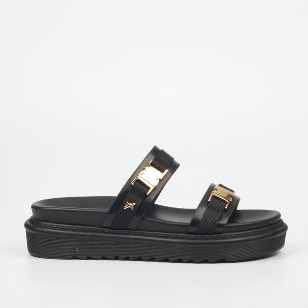 ROCK &amp; CO Ultimate 1 Black Women Faux Leather Flatforms