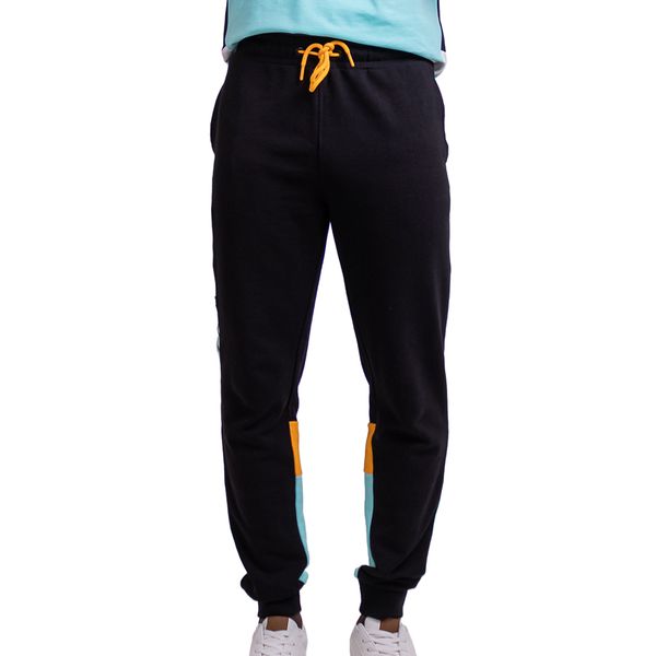 Nautica-NC Seacrest Fleece Jogger-Aruba Blue / Safdron / Black