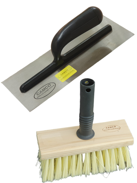 Camco Plastering Trowel and Camco White Wash Brush