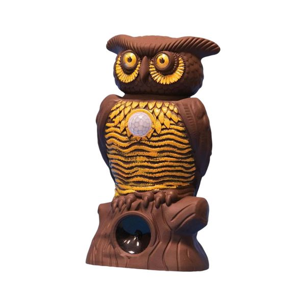 Owl Alarm Flashing Sound Critter Repellent
