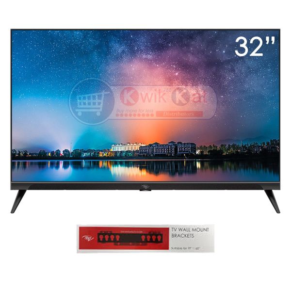 ITEL - 32" Frameless LED HD TV With Wall Mount