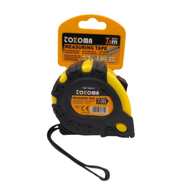 Tokoma Measuring Tape 7.5m/25ft REF-80615