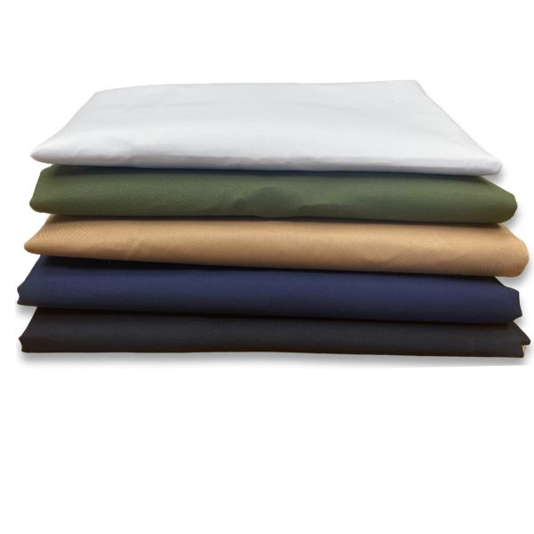 Fabric First Poly Cotton Twill Neutrals - Wardrobe Basics - 5 Colors (7.5m)