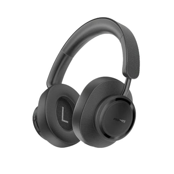 Promate Takt High Fidelity Over-Ear Stereo Wireless Headphones - Black
