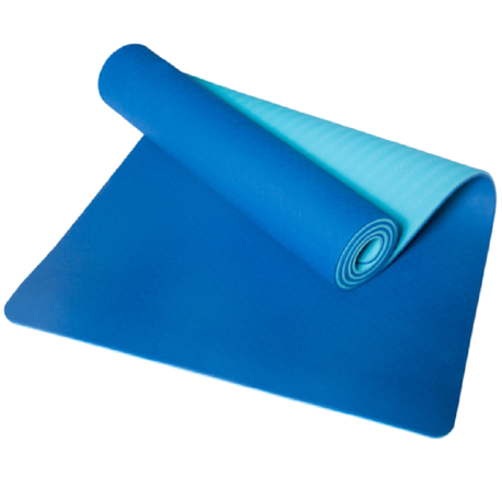 Black Mountain Eco Friendly Yoga Exercise Mat - Blue - Black