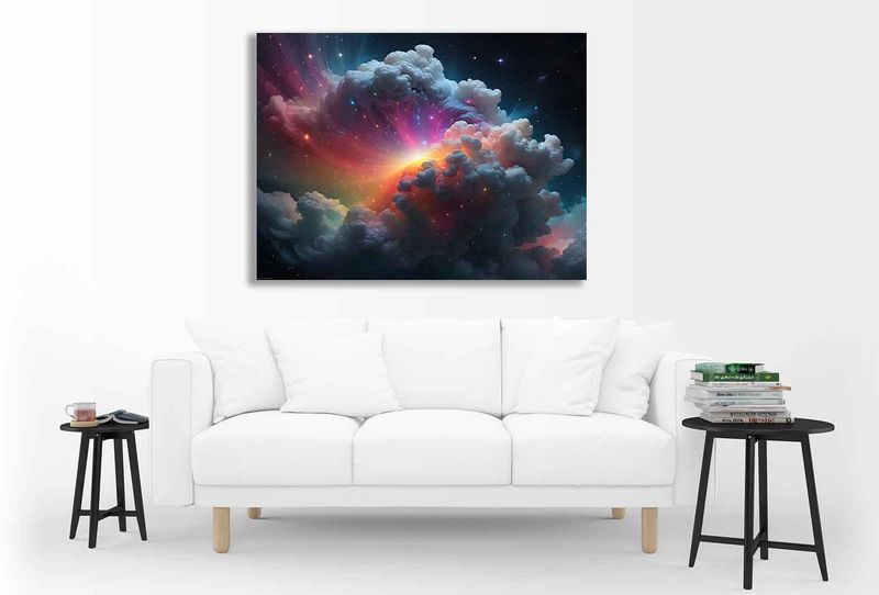 0281 Color Clouds Canvas Wall Art