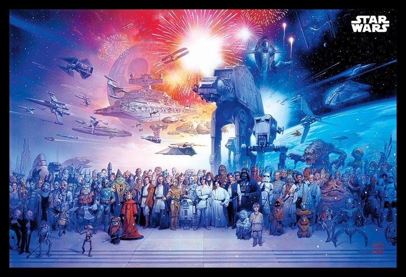 Star Wars - Universe Poter with Black Frame