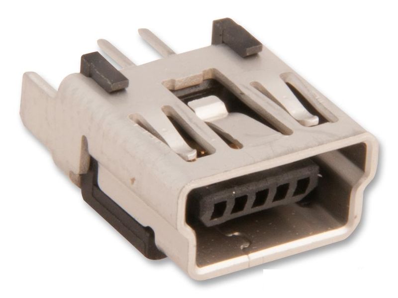 TE Connectivity (1734753-1) USB Connector, Mini USB Type B, USB 2.0