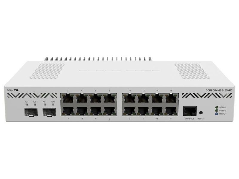 MikroTik Cloud Core 16 Port Gigabit 2SFP+ Passive Cooling Router