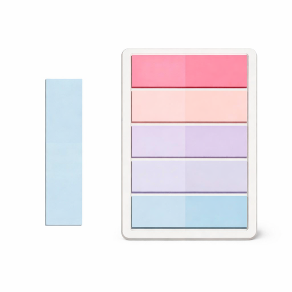 100 Sheets - Bookmark Label Stickers - Multicolour