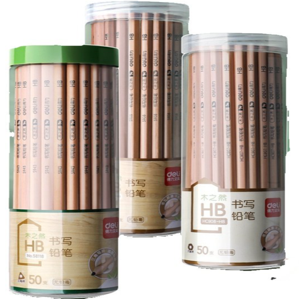30-Pack HB Hexagonal Log Barrel Pencils for Kids' Writing &amp; Drawing