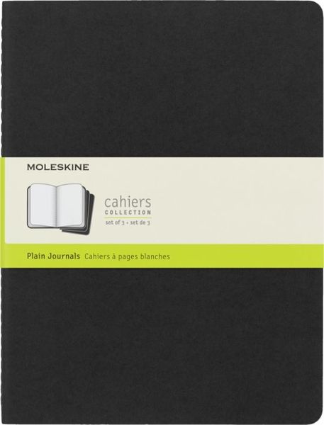 Moleskine Cahier Black X-Large Plain Journal