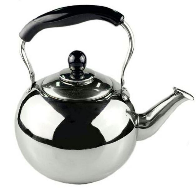 3Ltr Plain Stainless Steel Non-Electric (Induction) Kettle with Whistle
