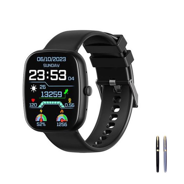 Fit Smart Watch for Women with Pink Silicone Strap +2 Pen