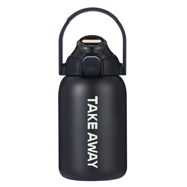 Outdoor Sports Creative Stainless Steel 850mL Lockable Lid Water Bottle