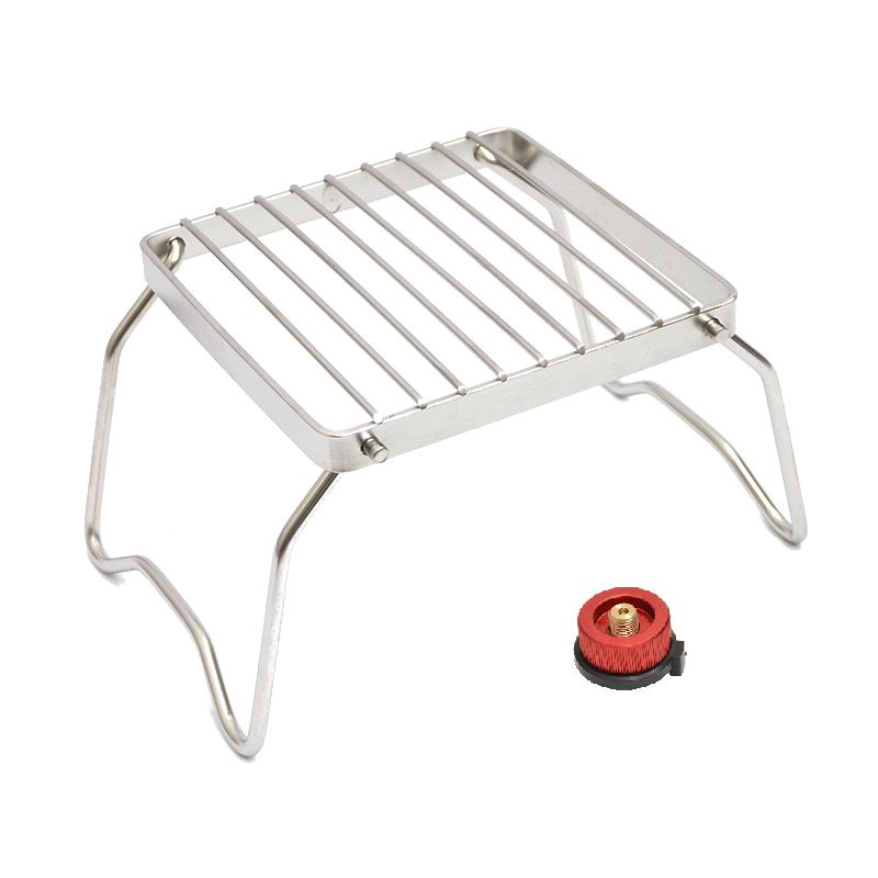 Glamping - Portable Mini Folding Grill Stand + Butane Gas Stove ...