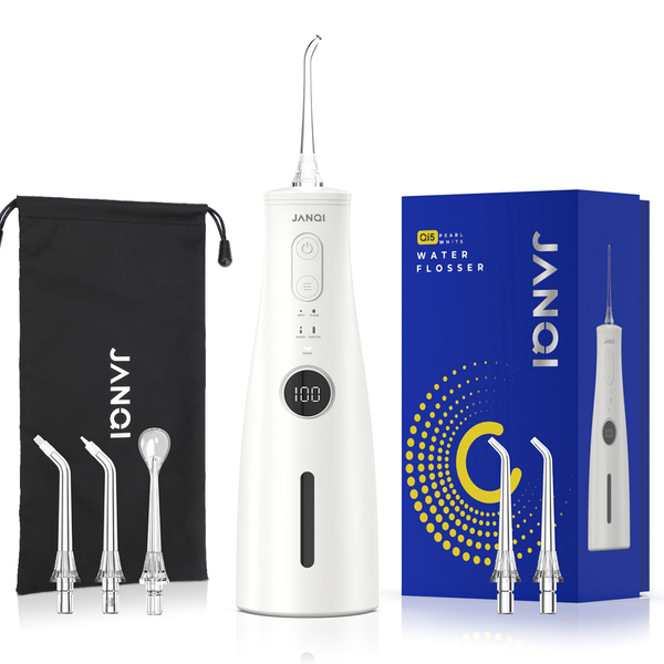 JANQI Qi5 Water Flosser for Teeth, Braces - Orthodontic brush &amp; Nozzle Pack