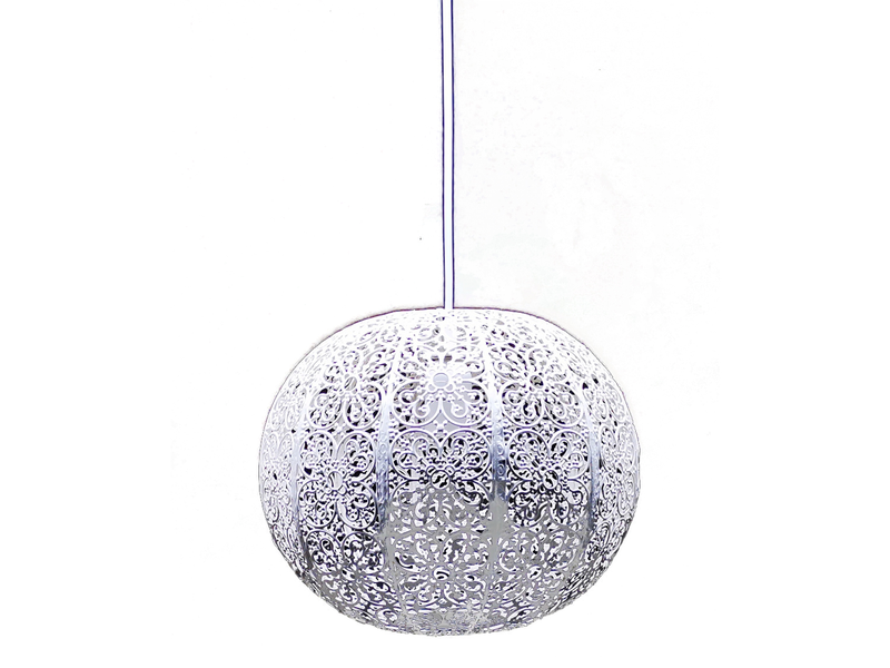Arabian White E27 Ball Pendant Light