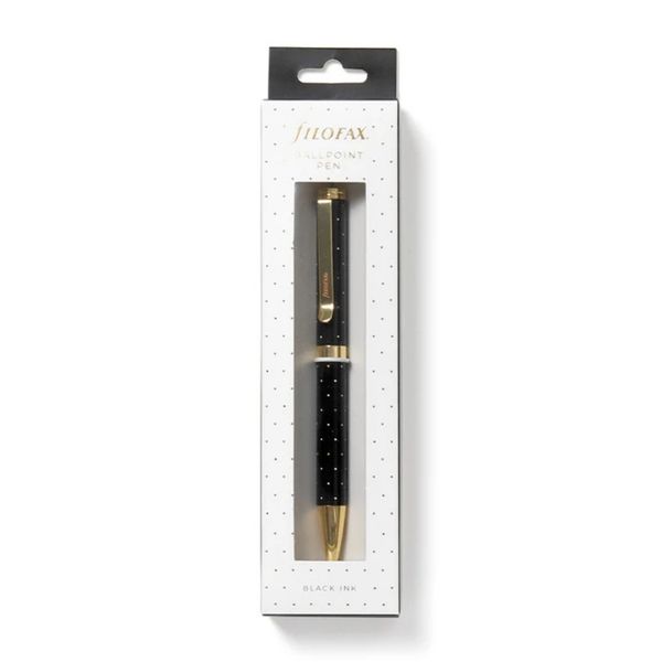 Filofax Black Ball Point Pen - Moonlight - Black