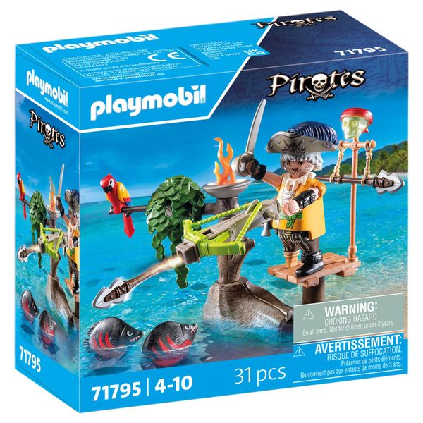 Playmobil Pirates - Pirate with Ballista Playset - 31 Piece