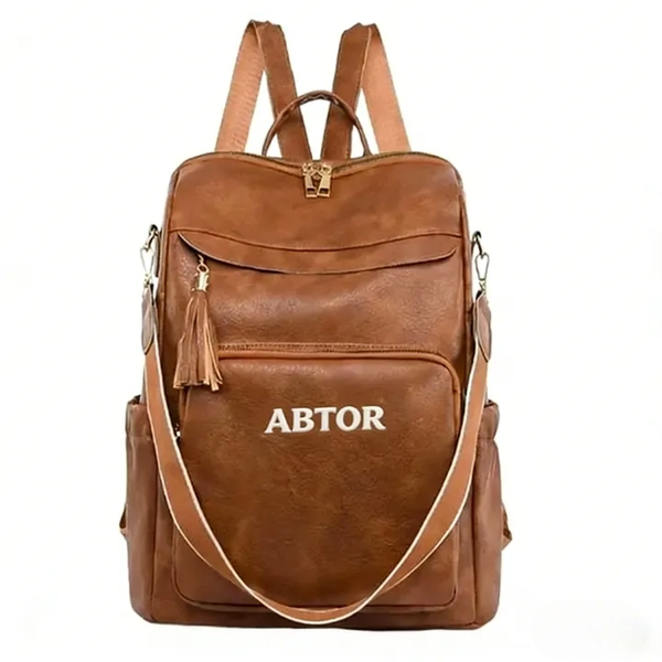 ABTOR Women's Backpack, Large Capacity 15 L, 36 x 32 x 15 cm, Brown