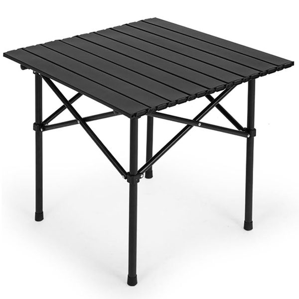 Folding Camping Table 55x55x50cm Ultralight Portable Beach Table with Bag