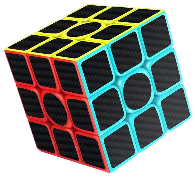 Smooth Carbon Fiber Speed Magic Cube 3x3x3