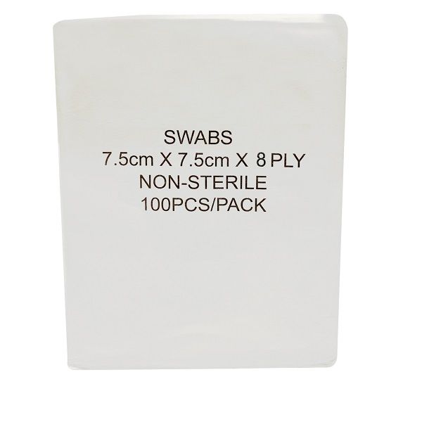 Non Woven Gauze Swabs - 8 Ply 100pc x 2