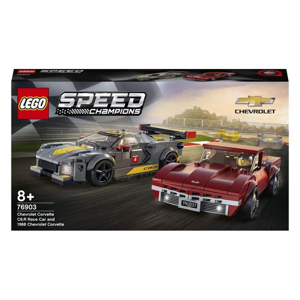 LEGO Speed Champions Chevrolet Corvette C8.R &amp; 1968 Corvette Set 76903