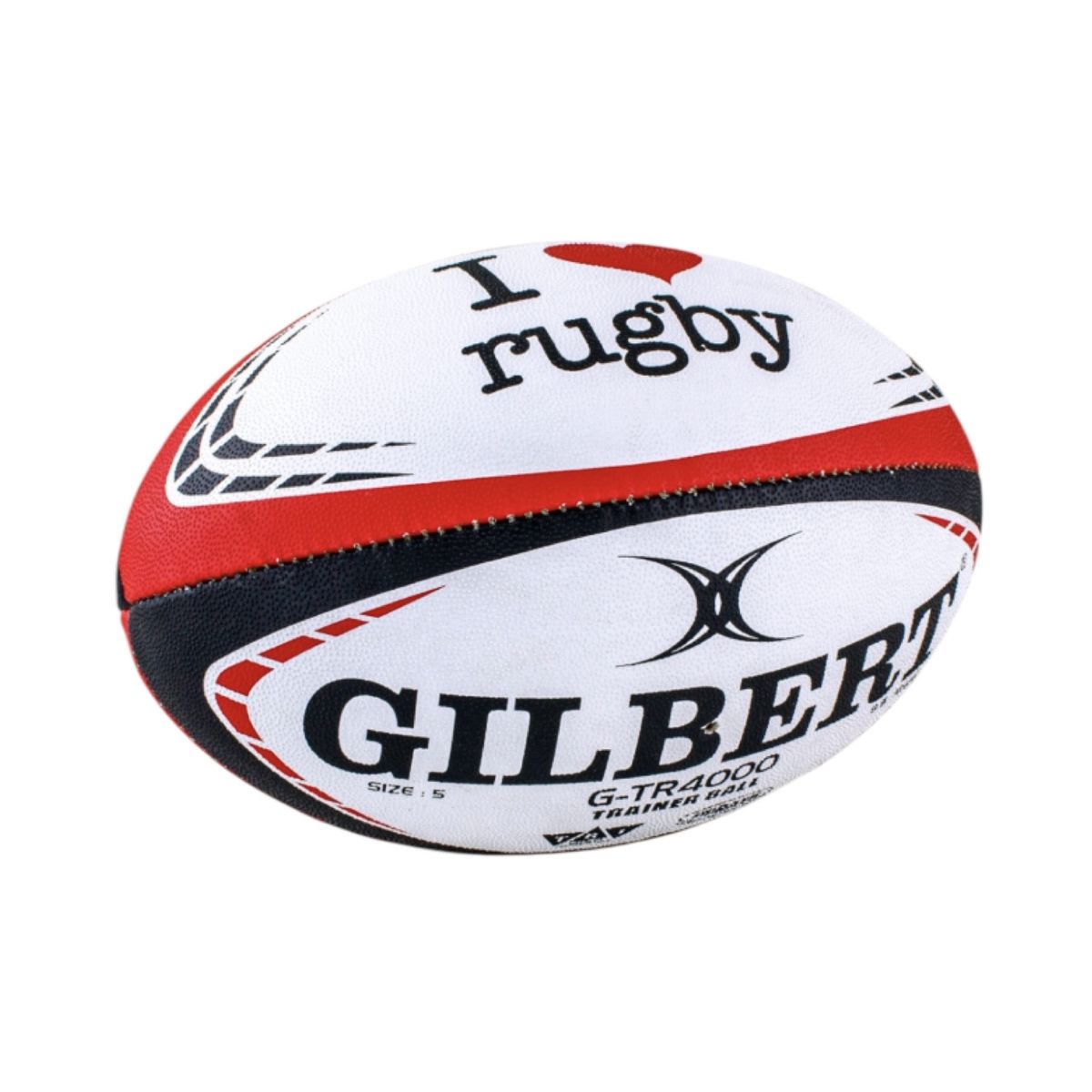 Gilbert Rugby Ball G-TR4000 I Love Rugby Size
