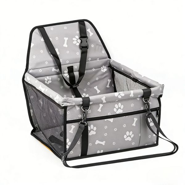Pet Reinforce Car Booster Breathable Nylon Bag with Seat Belt