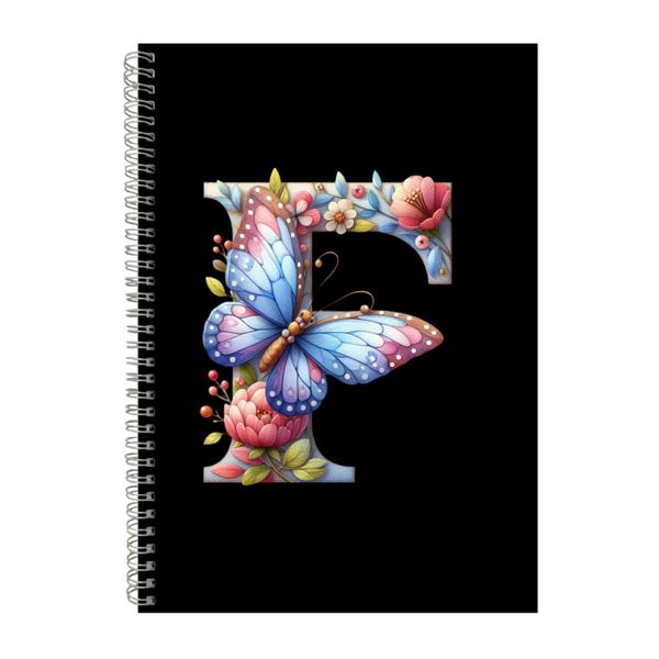 Butterfly F A4 Notebook Spiral Lined Trendy Note image