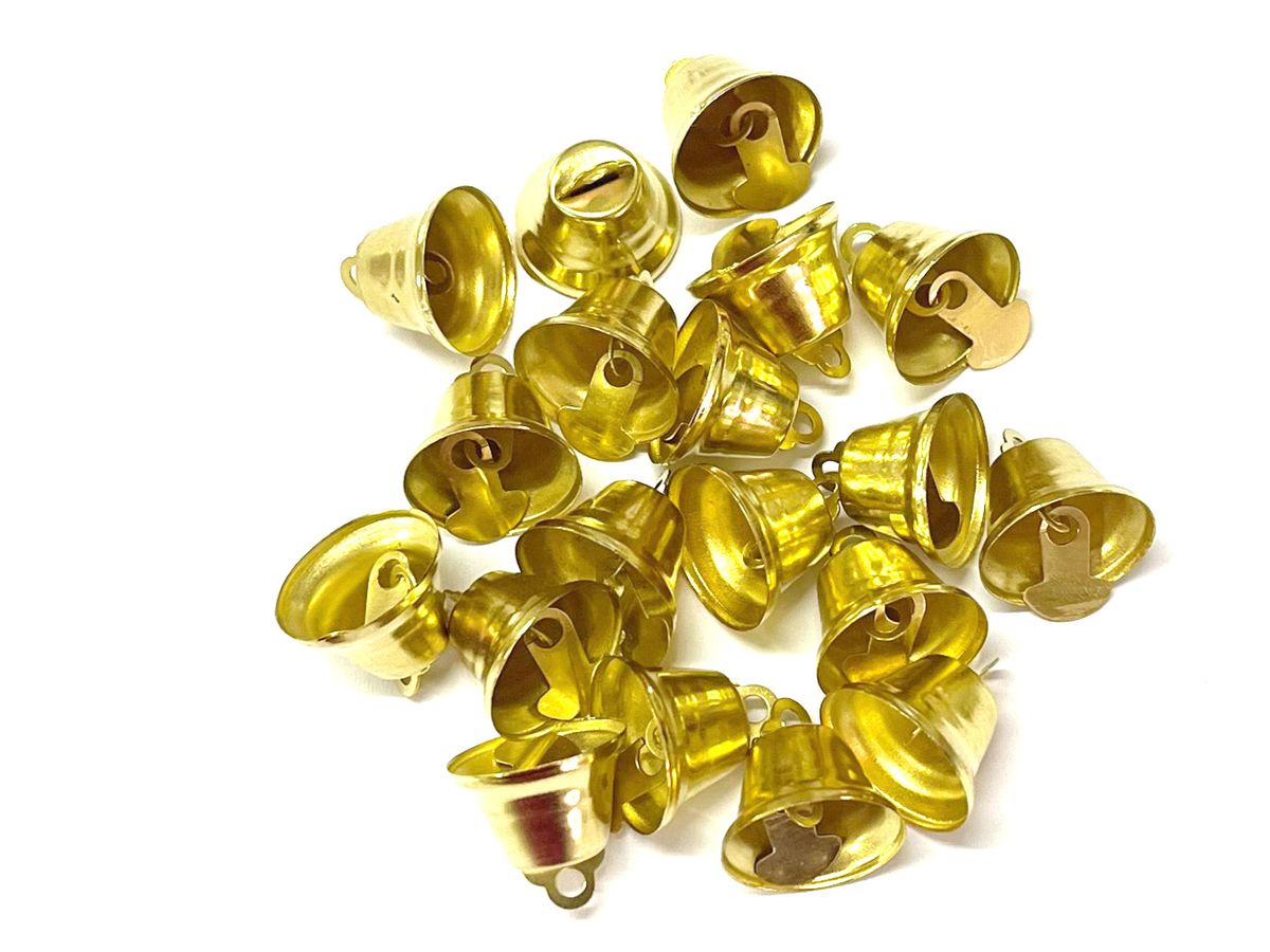 Jingle Gold Bell - 100pcs - 16mm - X;mas Decor - Percussion