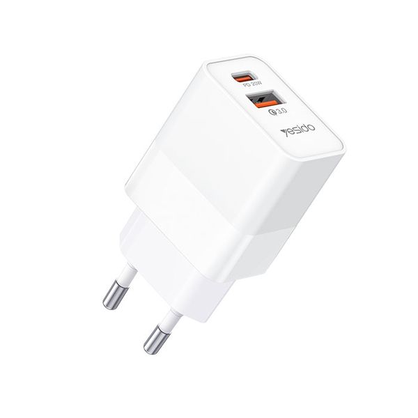 Yesido 20W Type-C And Usb-A 2in1 Charging Adapter