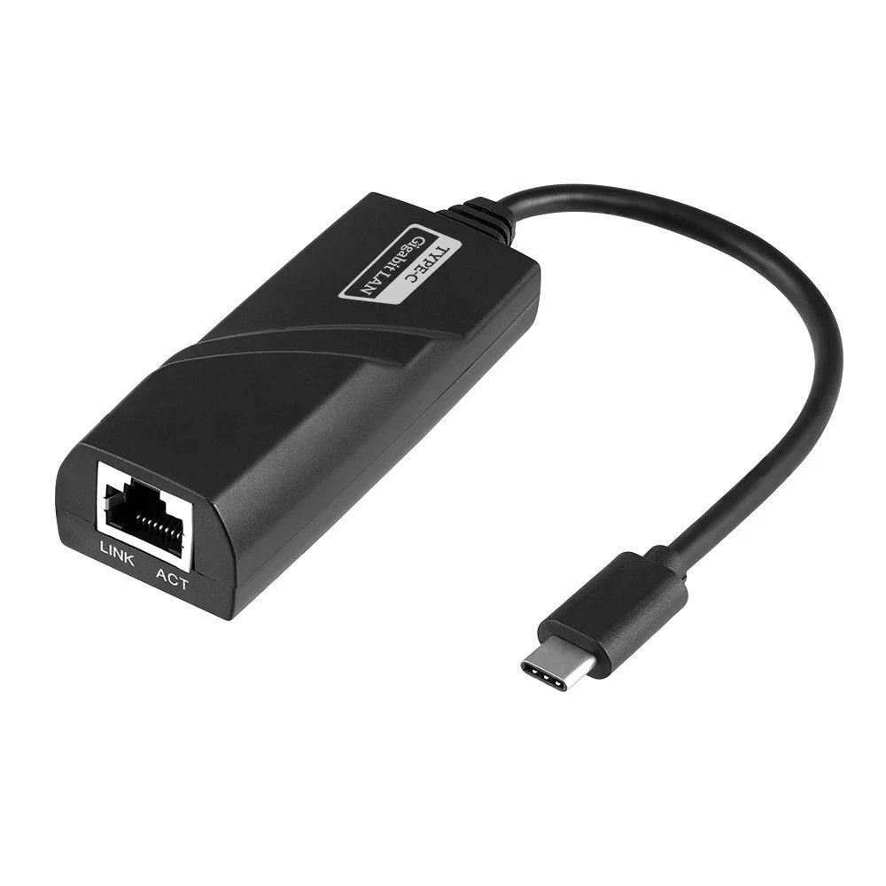 USB Type C to 10/100/1000M RJ45 Gigabit Ethernet Adapter