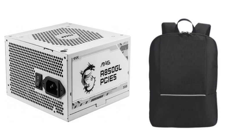 MSI MAG A850GL PCIE5 850W 80 Plus Gold ATX 3.1 White Power Supply with Bag