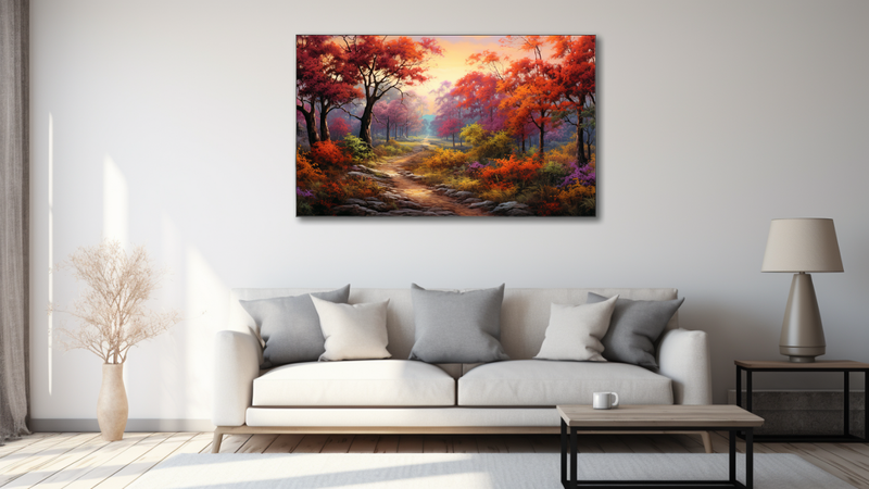 Canvas Wall Art - Autumn Palatte Abstract - MT0414